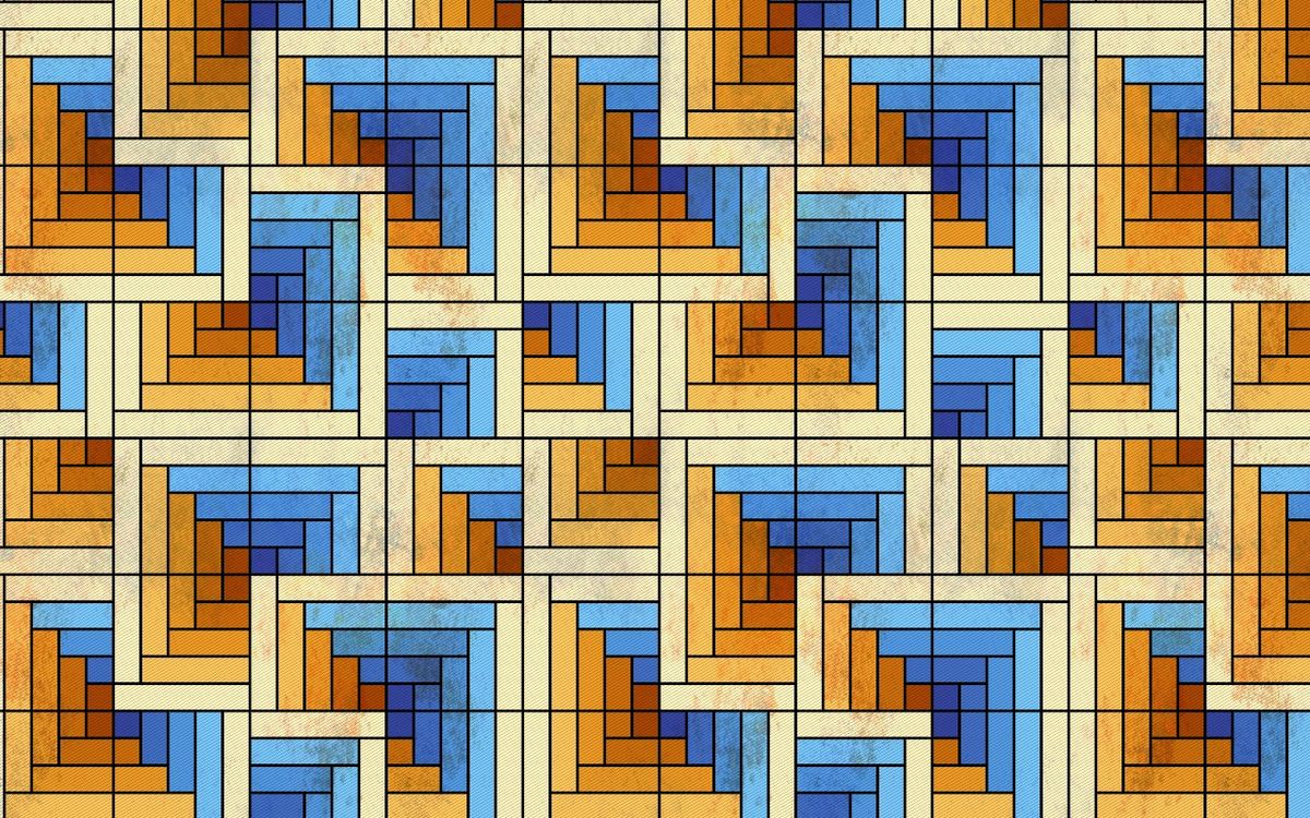 Geometric grid pattern by Shane